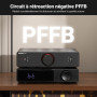 AIYIMA A20 Amplificateur stéréo symétrique avec réglage HPF 2,1 Ampères TPA3255 HiFi amplificateur de classe D de bureau PFFB av