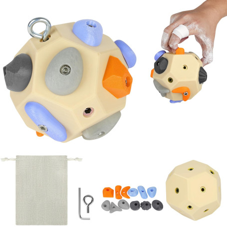 APXEL Balle d'escalade, Outil D'Entraînement des Doigts pour Grimpeurs, Outil Boulder Portable, DIY Grimpeur Idéal Cadeau Grimpe