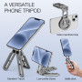 CAMOLOGEEK MG-05 Aluminium Support de téléphone magnétique pour iPhone 16 15 14 13 12 Pro Max Plus, avec Interface 1/4" et Patin