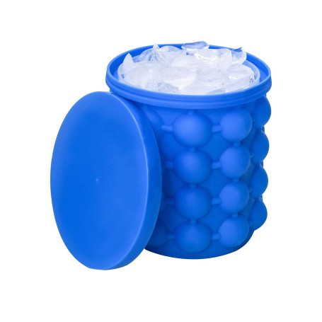 zalati Seaux à glaçons 2 en 1 en silicone portable pour whisky, cocktails, boissons