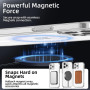 NEW'C Magnétique Coque pour iPhone 12, 12 Pro (6,1 Pouces), Compatible avec MagSafe Antichoc Ultime avec Cordon – Magnétisme Pui