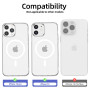 NEW'C Magnétique Coque pour iPhone 12, 12 Pro (6,1 Pouces), Compatible avec MagSafe Antichoc Ultime avec Cordon – Magnétisme Pui