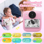 Appareil Photo Instantané Enfant, CalineGam 48MP 1080P Appareil Photo Numérique Enfant avec Carte 32GB & Papier Photo, Noël Anni