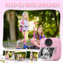 Appareil Photo Instantané Enfant, CalineGam 48MP 1080P Appareil Photo Numérique Enfant avec Carte 32GB & Papier Photo, Noël Anni
