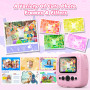 Appareil Photo Instantané Enfant, CalineGam 48MP 1080P Appareil Photo Numérique Enfant avec Carte 32GB & Papier Photo, Noël Anni