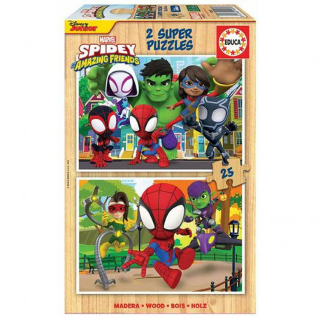 Puzzle Educa Spidey & His Amazing Friends (2 x 25 pcs) 23,99 €