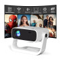 Videoprojecteur 2025 avec App Intégrée - Wielio Projecteur Portable Full HD 1080P 650ANSI, Retroprojecteur Supporté 4K WiFi Blue