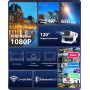 Videoprojecteur 2025 avec App Intégrée - Wielio Projecteur Portable Full HD 1080P 650ANSI, Retroprojecteur Supporté 4K WiFi Blue