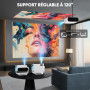 Videoprojecteur 2025 avec App Intégrée - Wielio Projecteur Portable Full HD 1080P 650ANSI, Retroprojecteur Supporté 4K WiFi Blue