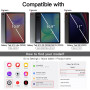 JETech Coque Rotatif pour Samsung Galaxy Tab S10 Lite/S10 FE/S9 FE 10,9 Pouces/S9 11 Pouces avec S Pen Porte-Stylet, Étui Housse