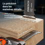 Presch Lames Scie Oscillante Bois 50x32mm 5 pcs. - Lames Starlock pour remplacement sans outil - Résultats précis grâce à la den