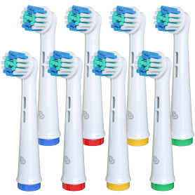 DentaDrift Brossette Compatible avec Oral-B, 8-Pack Têtes de Brosse à Dents de Rechange - Qualité Premium, Défense Renforcée Con