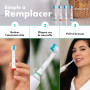 DentaDrift Brossette Compatible avec Oral-B, 8-Pack Têtes de Brosse à Dents de Rechange - Qualité Premium, Défense Renforcée Con