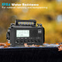 Radio Dab/FM Portable, Solaire Dynamo 5000mAh, Manivelle Solaire, Survie Dab de Solaire Chargeur USB avec Alarme SOS d'urgence, 