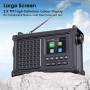 Dab/Dab+/FM Radio Solaire Manivelle, Radio d'urgence avec 8500mm² Grand Panneau Solaire, Lampe Torche LED & Lampe de Lecture, Ho