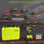 VOERJIA Perceuse Visseuse Sans Fil 21V, Perceuse Percussion Brushless avec 2 Batteries 2000mAh, 65Nm Couple Max, 20+3 Réglages d