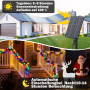SOLARBABY Guirlande Lumineuse Exterieure Solaire,42M 400 LED Guirlande Solaire Exterieur, Étanche 19 Modes Guirlande Exterieur S
