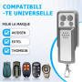 2 PCS Télécommande pour portail 114253 compatible avec AVIDSEN 114253 104257 104251