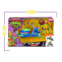 Teenage Mutant Ninja Turtles - Tortues Ninja, Véhicule avec Figurine Exclusive de 12 cm, avec Fonction Combat, Raphael, pour Les