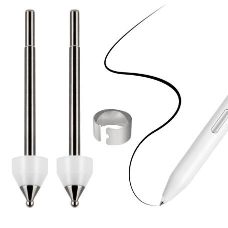 Lot de 2 Pointes Fines de Rechange en Alliage de Titane pour Samsung S Pen Creator Edition, Pointe de Prise de Notes précise et 