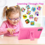 SANNUO Tablette Enfants 7 Pouces Android Tablette Éducative Enfant avec Écran HD, 8Go RAM+64Go ROM(TF 256Go), Contrôle Parental,