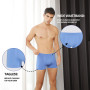 Lot de 6 boxers en lycre sans couture invisible pour homme