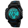 Montre de sport digitale pour homme - Pour la course, les activités en plein air - étanche 5 ATM - Style militaire, décontracté,