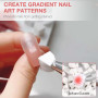 Qufiiry 300 PCS Nail Art Brosse Éponge, Eponge Babyboomer Ongle, Nail Art Éponge Dégradé, Utilisé pour Vréer une Variété de Moti