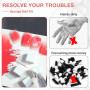 Qufiiry 300 PCS Nail Art Brosse Éponge, Eponge Babyboomer Ongle, Nail Art Éponge Dégradé, Utilisé pour Vréer une Variété de Moti