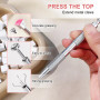 Qufiiry 100 PCS Nail Art Éponge dégradé, Avec Pince Métallique,Eponge Babyboomer Ongle,Utilisé pour Vréer une Variété de Motifs 