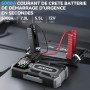 ACEZUK Booster Batterie Voiture 5000A, Démarreur de Voiture Portable (Jusqu'à 5.5L Diesel ou 7.0L Gaz), 12V Jump Starter avec 2.