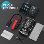 ACEZUK Booster Batterie Voiture 5000A, Démarreur de Voiture Portable (Jusqu'à 5.5L Diesel ou 7.0L Gaz), 12V Jump Starter avec 2.