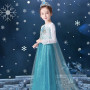 URAQT Elsa Déguisement, Robe Filles Costume, Costume Petites Filles Princesse Elsa Déguisement, Costume et Accessoires Noël Hall