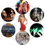 Gatamiau Nuisette Lingerie Robe Plissée Sexy à Col Licou Femme Mini Robe Moulante Dos Nu Clubwear Robe Cocktail Soirée Elégant
