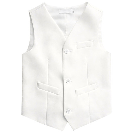 Gentleman Vêtements Habillé Gilet pour Enfant Garçon Petit Veston sans Manche Veste Costume d'honneur Mariage Cérémonie Déguisem