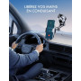 Mohard Support Telephone Voiture, [Jamais de Chute] Ultra Robuste Pied Telephone Voiture Orientable à 360°, Attache Téléphone Vo