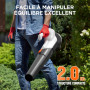 Litheli Souffleur de Feuilles sans Fil 20V, Souffleur à Batterie avec Batterie 2,0 Ah, Vitesse de l'Air de 137 km/h, Débit d'air