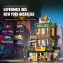 LUMIBRICKS Magasin de Disques Éclairé - Kit de Construction Modular Multi-Forme Street Fusion City Town Audio Shop 1980 Pièces p