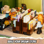 LUMIBRICKS Magasin de Disques Éclairé - Kit de Construction Modular Multi-Forme Street Fusion City Town Audio Shop 1980 Pièces p
