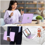 SZO Clavier Coque pour iPad 9/8/7ème Génération 10.2" 2021/2020/2019, 360° Touchpad Flip Coque Dure Slim Cover, 7 Rétroéclairage