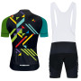 Moxilyn Maillot de Cyclisme + Cuissard Homme Tenue Cycliste Respirant Manche Courte Séchage Rapide T-Shirt VTT Velo de Route
