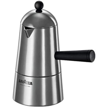 Lavazza Carmencita Cafetière en aluminium, Moka Espresso, 3 tasses, Argent