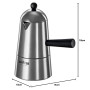 Lavazza Carmencita Cafetière en aluminium, Moka Espresso, 3 tasses, Argent