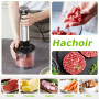 Bonsenkitchen Mixeur Plongeant, 4-en-1 Mixeur Plongeur Multifonction 1000W, 20 Vitesse Réglable, avec Fouet, Hachoir de 500ml et