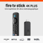 Amazon Fire TV Stick 4K Plus, avec prise en charge du Wi-Fi 6 et des technologies Dolby Vision/Atmos et HDR10+
