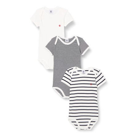 Petit Bateau A01tc Body Mixte bébé (lot de 3)