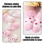 KSBBHDS Lot de 5 Paires de Chaussettes Thermiques Épaisses pour Bébé 0-6 Mois, Déodorantes et Antibactériennes, Rose