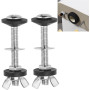 Hsthe Sea 2 Pcs Toilette Split Réservoir d'Eau Vis de Fixation Accessoires Assis Connexion Installation