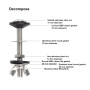 Hsthe Sea 2 Pcs Toilette Split Réservoir d'Eau Vis de Fixation Accessoires Assis Connexion Installation