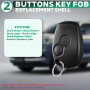 2 Pièces Coque Clé de Voiture 2 Boutons Compatible avec Dacia Duster Dokker Logan Lodgy Sandero Stepway Boîtier Cle Télécommande